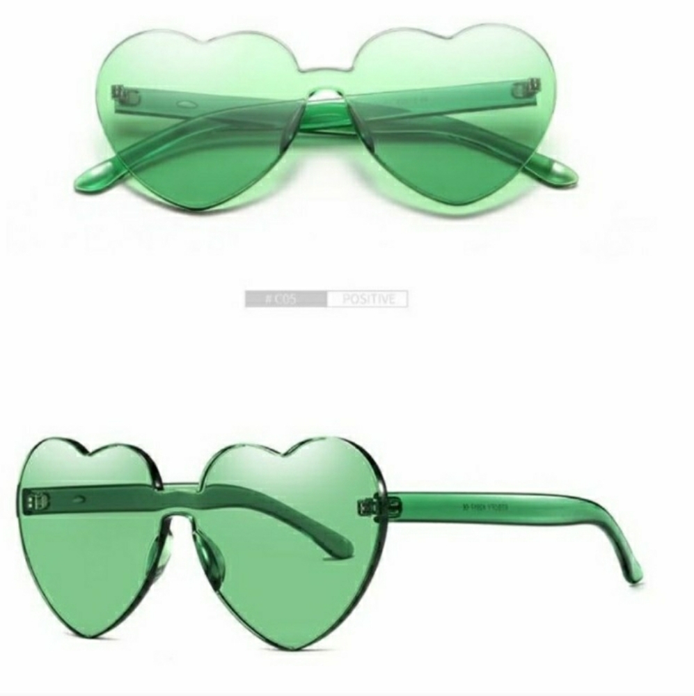 Heart Shape Rimless Sunglasses 😎 - Picture 2 of 7